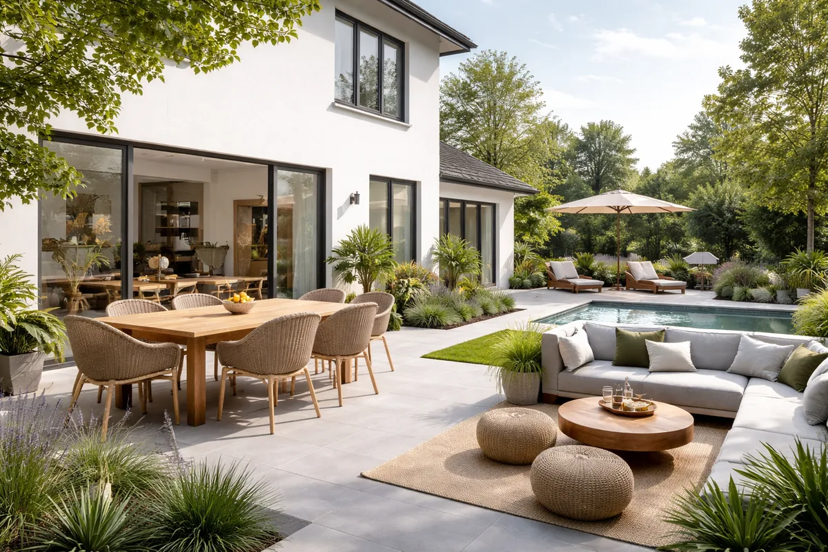 Comment réaliser un aménagement extérieur fonctionnel et esthétique autour de sa maison neuve