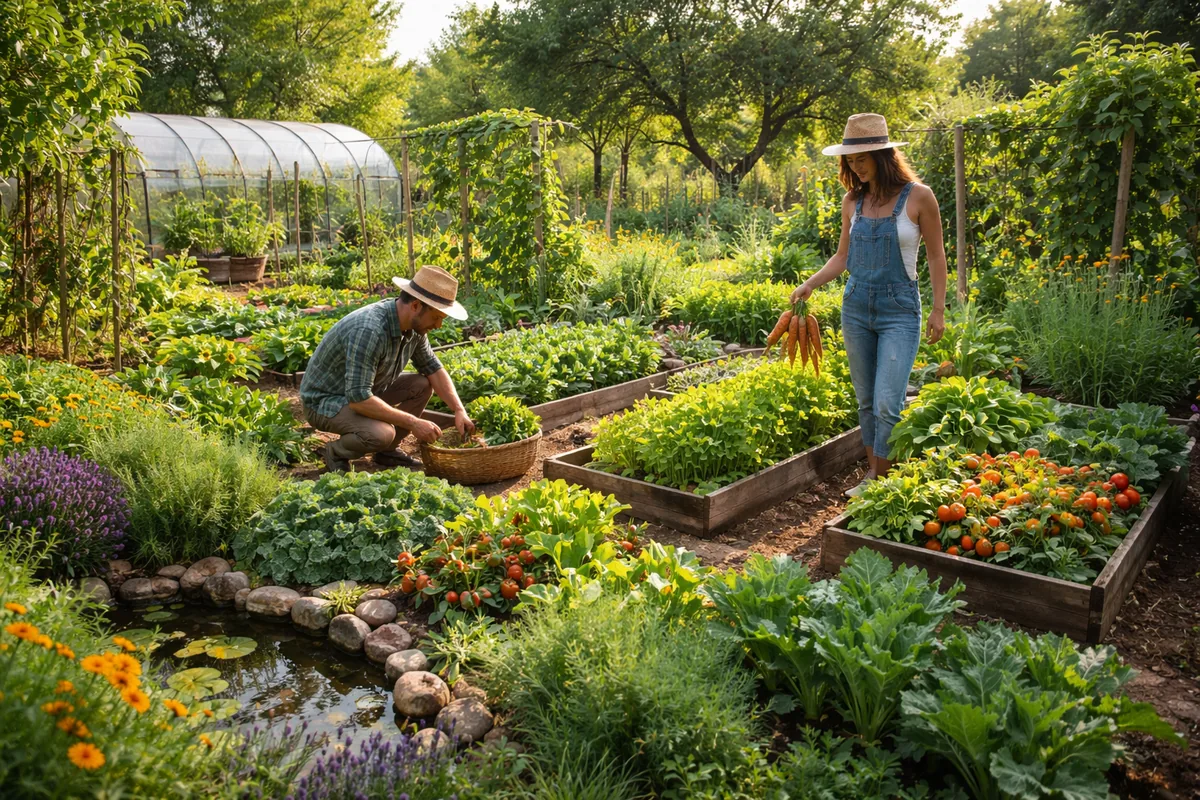 Comment réaliser un jardin nourricier en utilisant des principes de permaculture