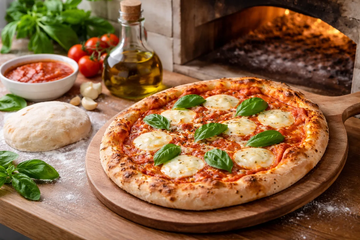Comment faire une pizza maison avec une cuisson au four traditionnel