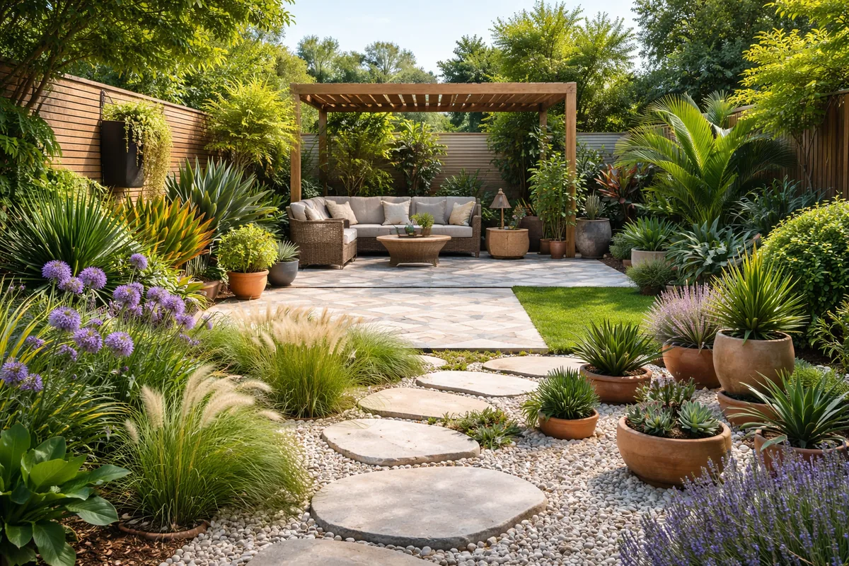 Comment redécorer son jardin avec des plantes et des revêtements originaux